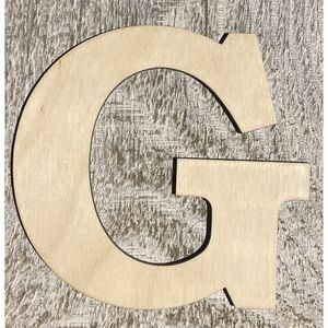 Wood Letter - 1/4" Plywood - Font01 - 10" - G